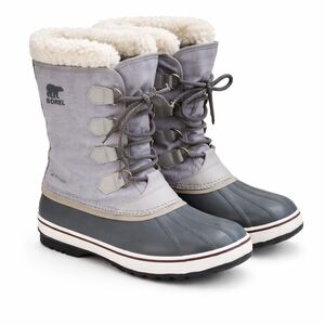 SOREL Waterproof Winter Boots Faux Fur Lined Gray Duck Boots Men Size 10